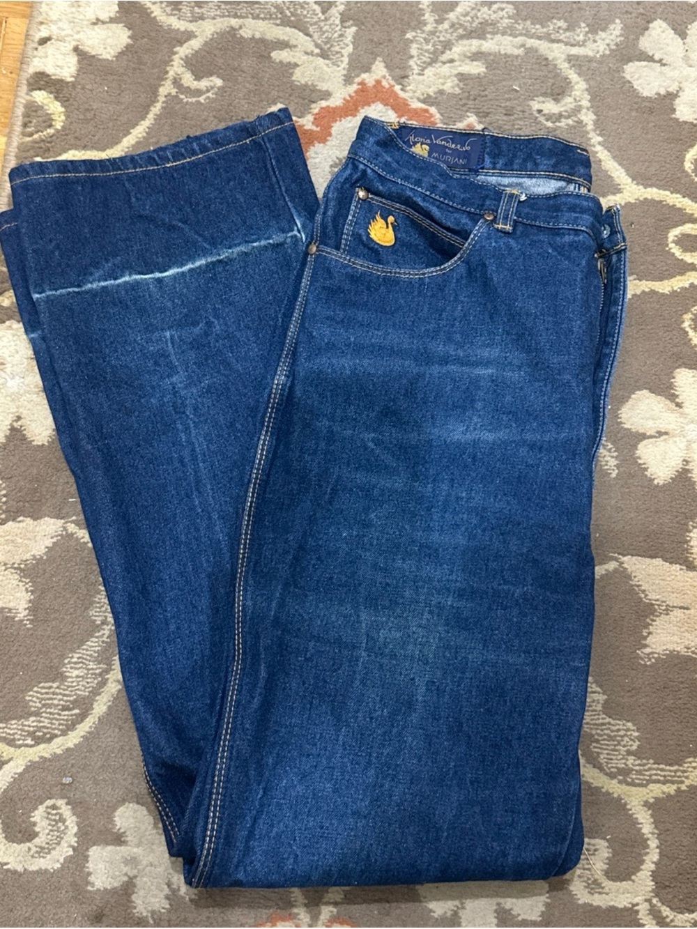 Vintage 70s80s Gloria Vanderbilt Murjani Jeans High Rise 32" W Dark Wash Tall